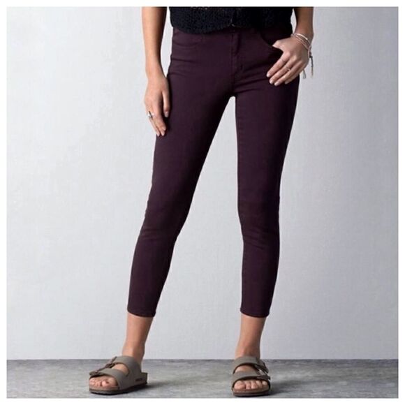 American Eagle Outfitters High Rise Jegging Crop - Picture 1 of 9